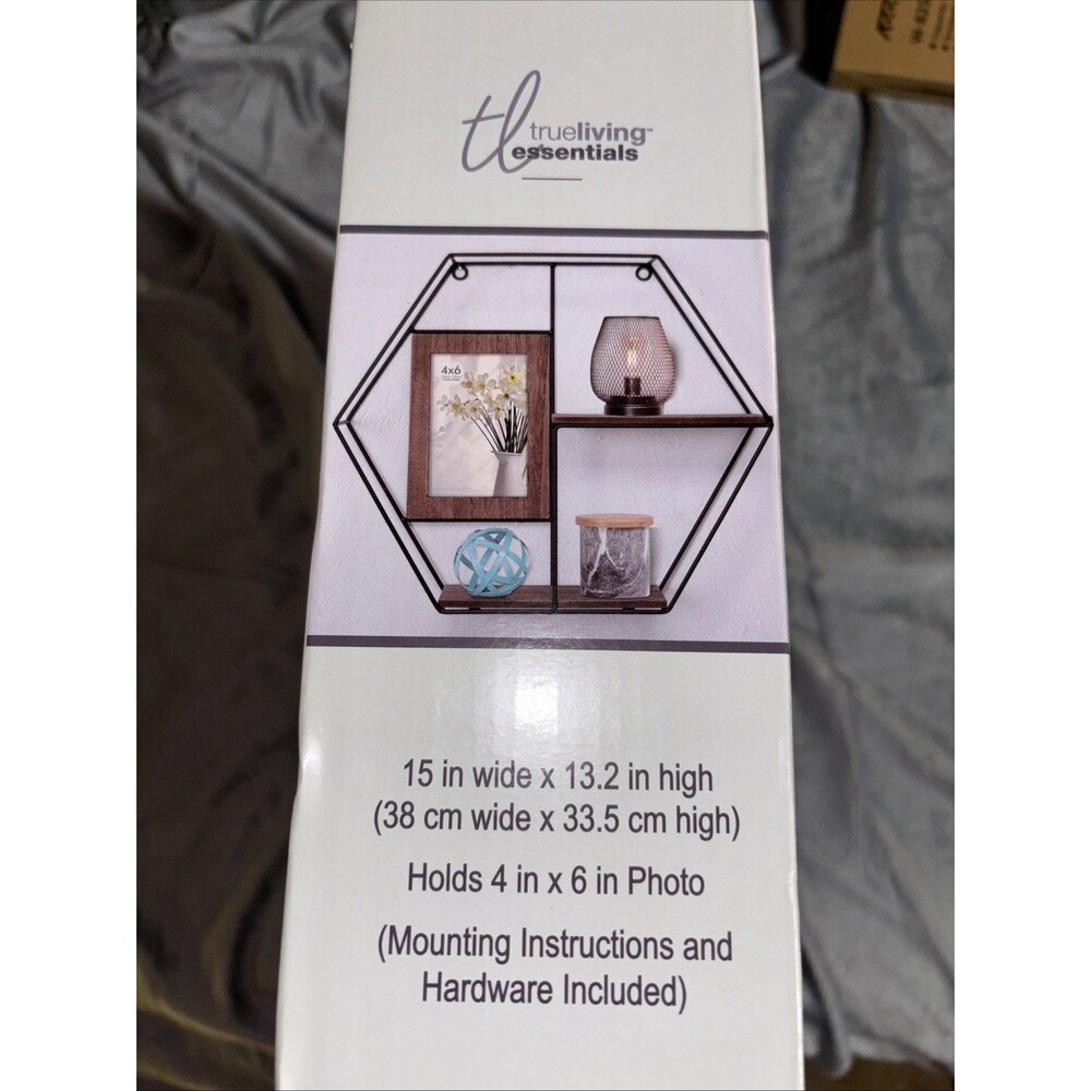 Wall Shelf With Photo Frame New In Box - Picture 2 of 2